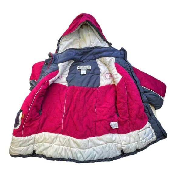 Columbia Women’s Winter Snow Jacket Fascia Pink Hooded Medium - Picture 8 of 13